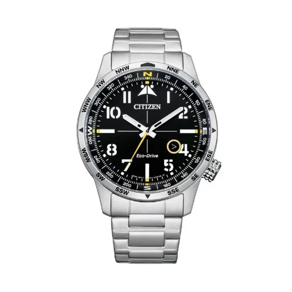 Citizen Aviator Eco-Drive Stainless Steel Black Dial