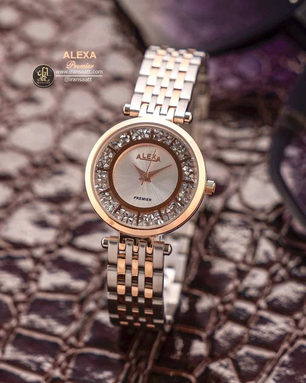 ساعت مچی عقربه ای زنانه استیل الکسا مدل A0032R