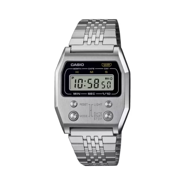 Casio steel digital watch