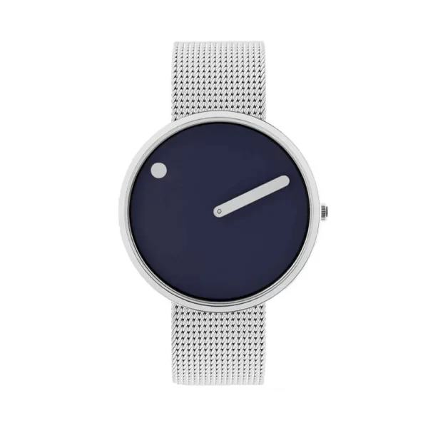 Men's watch with a navy blue dial
