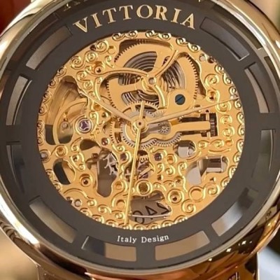ساعت مچی مردانه حصیری اتوماتیک ویتوریا مدل VT.3246