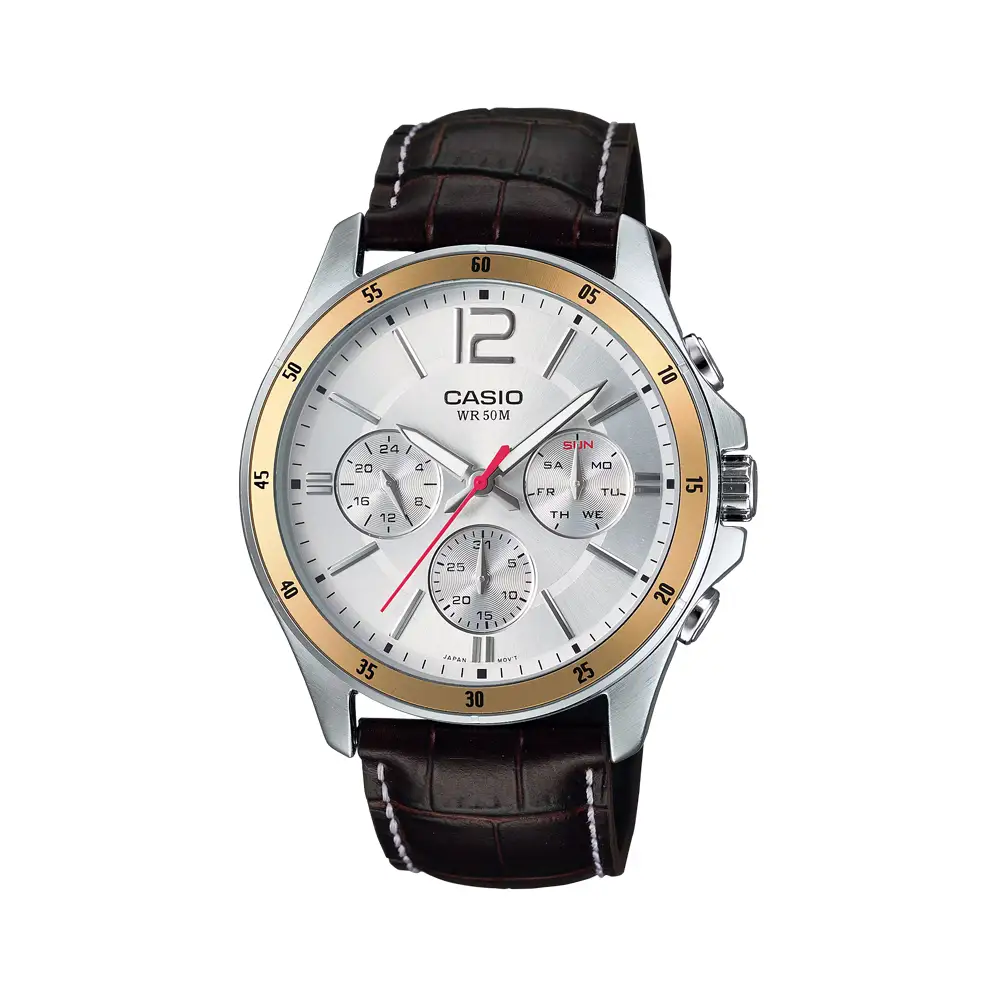 ساعت مردانه کاسیو کوارتز مدل MTP-1374L-7A