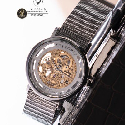 ساعت مچی مردانه حصیری اتوماتیک ویتوریا مدل VT.3246.S
