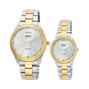 ساعت ست Q&Q کوارتز مدل A15A-002PY - A14A-002PY