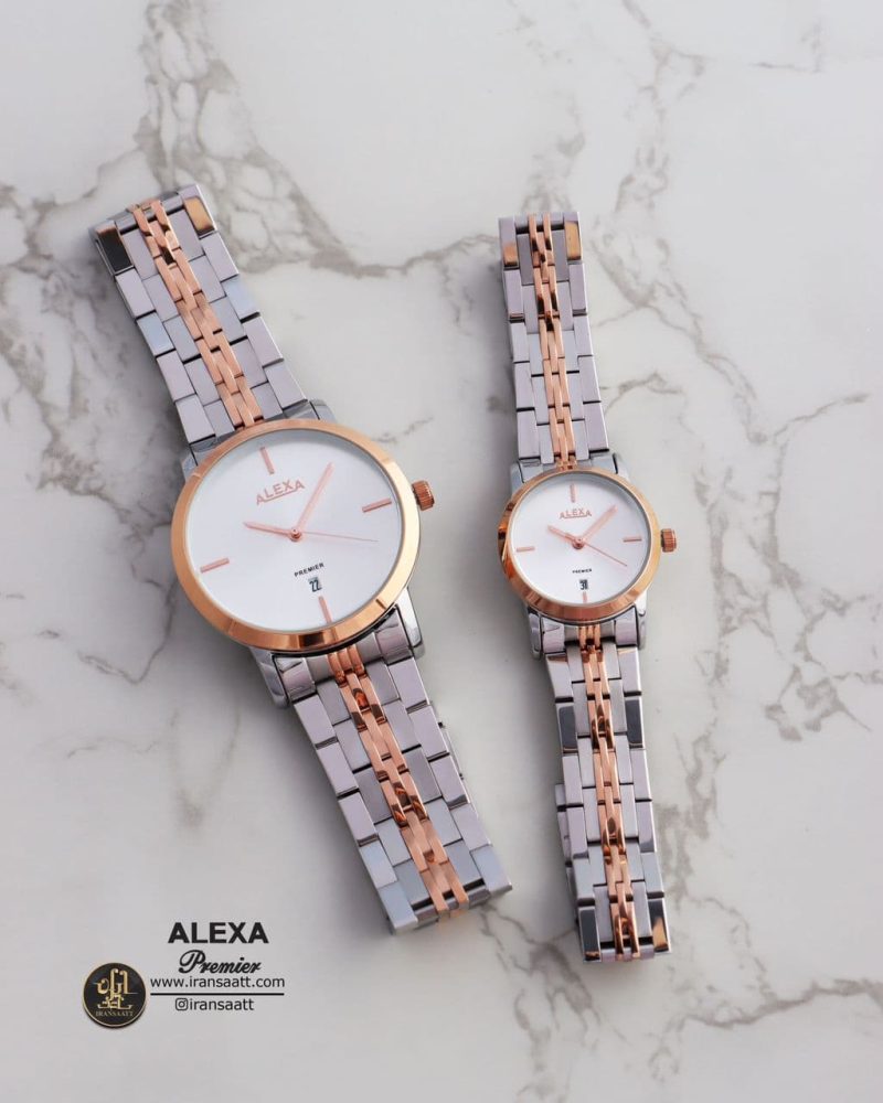ساعت مچی عقربه ای ست استیل الکسا مدل A0054