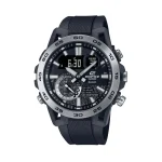 Black steel men's watch