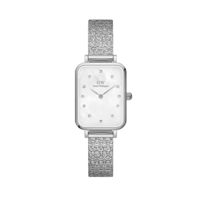 DW white silver women's watch