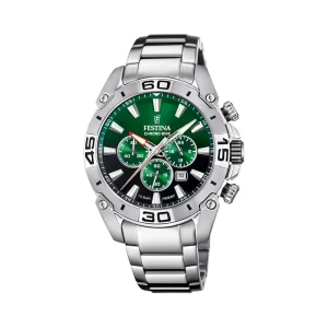 Festina green men's quartz watch