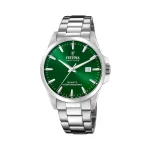 Festina silver green men's watch