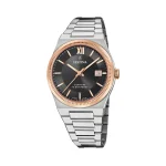 Festina silver rose gold men's watch