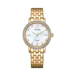 Rose gold Citizen watch for women