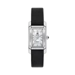 Beverly Hills black leather women's watch