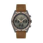 Beverly Hills leather men's watch