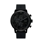 CAT black rubber analog watch