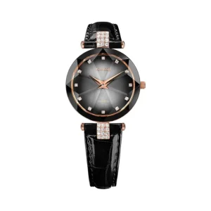 Jowissa black leather women's watch