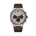 Kenneth Cole chronograph leather watch