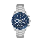 Men's polo watch with navy blue dial