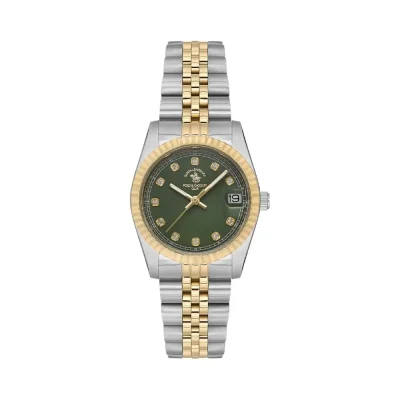 Polo green dial watch