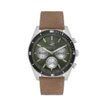 Polo leather men's watch