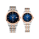 SET silver rose gold cover watch