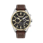 Timberland brown leather men's watch