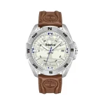 Timberland silver brown men's watch