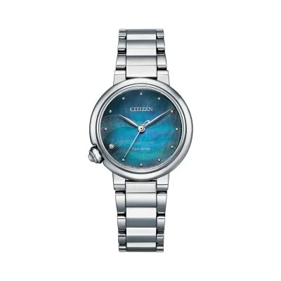 Blue ecodrive seashell watch