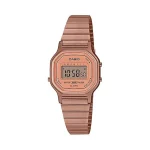 Buy a classic analog rose gold watch