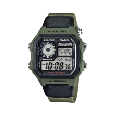 ساعت دیجیتال کاسیو کوارتز مدل AE-1200WHB-3BVDF