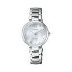 Ecodrive silver women's watch