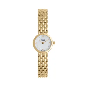 Laxmi gold jeweled watch