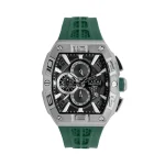 Laxmi green rubber men's watch