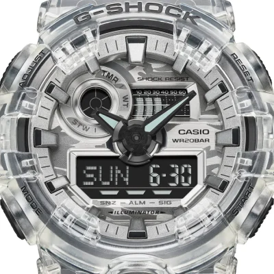 ساعت مردانه آنالوگ دیجیتال جیشاک کاسیو مدل CASIO-GA-700SKC-1A