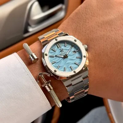 ساعت مردانه بورلی هیلز Beverly Hills بند استیل کد 5075