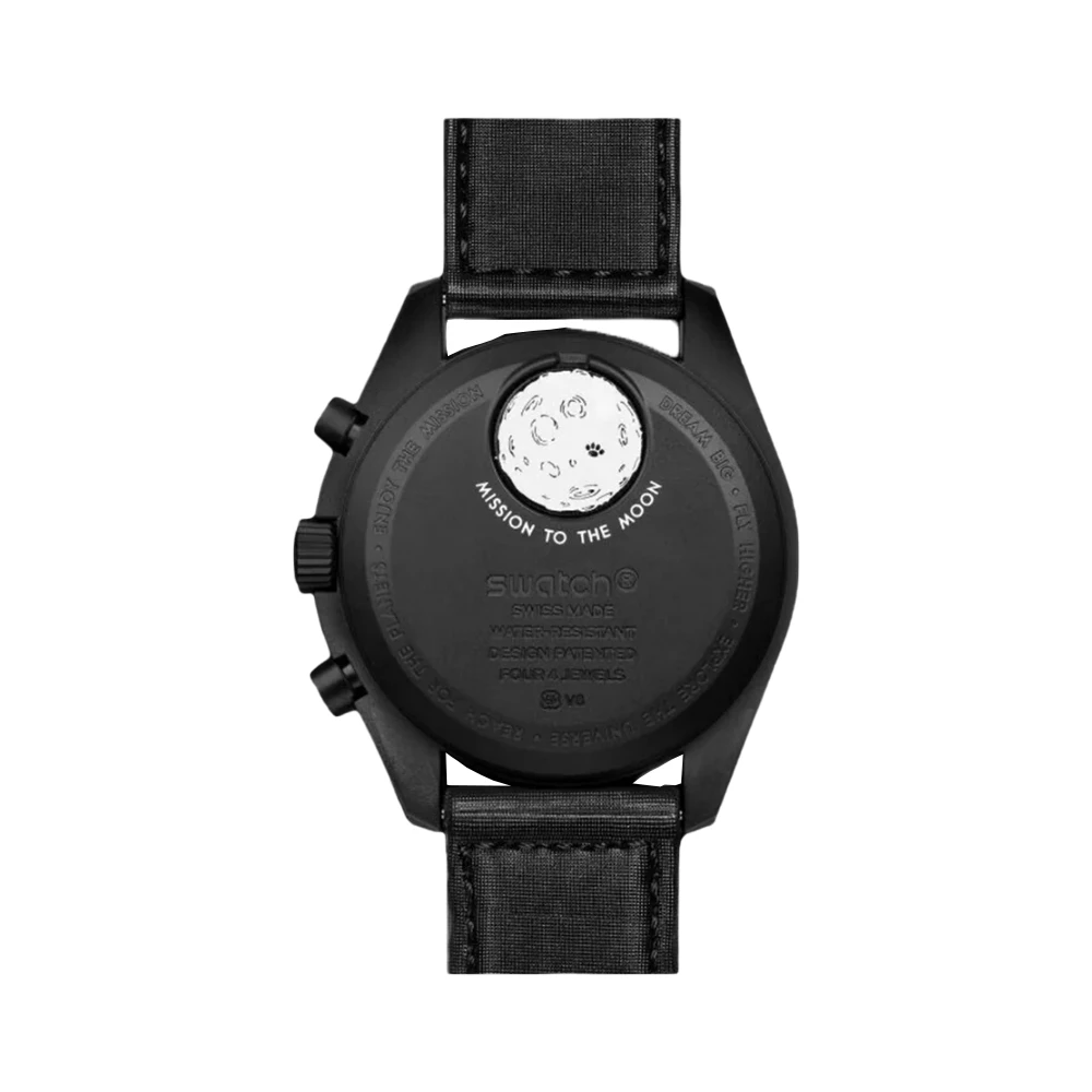 ساعت امگا سواچ اسنوپی OMEGA SWATCH MOONPHASE - NEW MOON