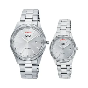 ساعت ست Q&Q کوارتز مدل A15A-003PY - A14A-003PY
