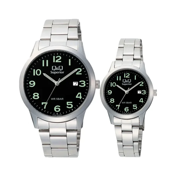 ساعت ست Q&Q کوارتز مدل C52A-003VY - C53A-003VY