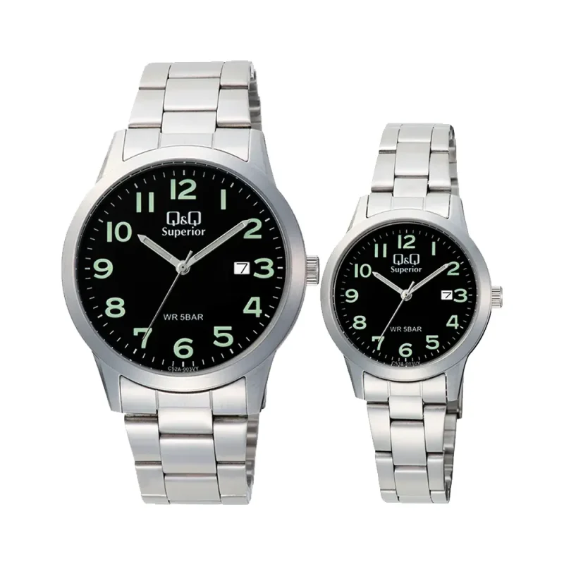 ساعت ست Q&Q کوارتز مدل C52A-003VY - C53A-003VY