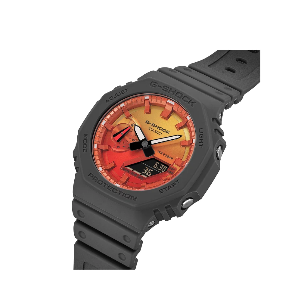 ساعت مردانه کاسیو جی شاک کوارتز مدل GA-2100FL-8A