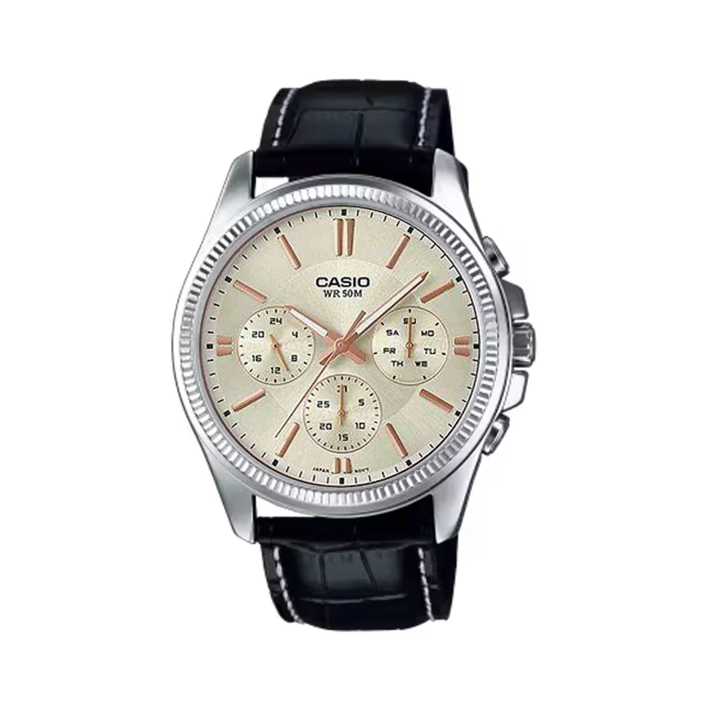 ساعت مردانه کاسیو کوارتز مدل MTP-1375L-7A2