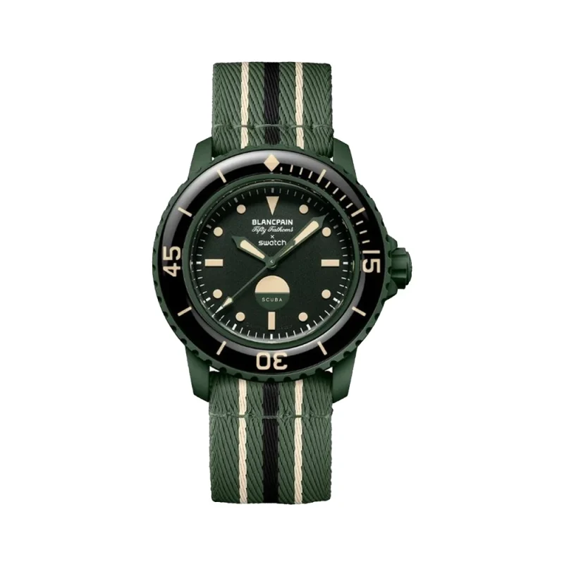 ساعت بلنکپین سواچ پرتگاه سبز GREEN ABYSS