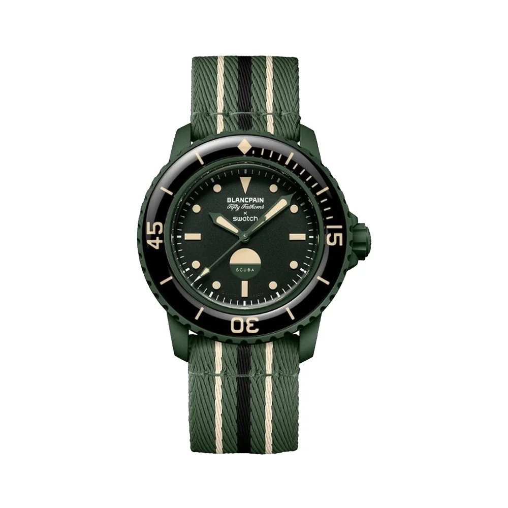 ساعت بلنک‌‌پین سواچ پرتگاه سیز GREEN ABYSS