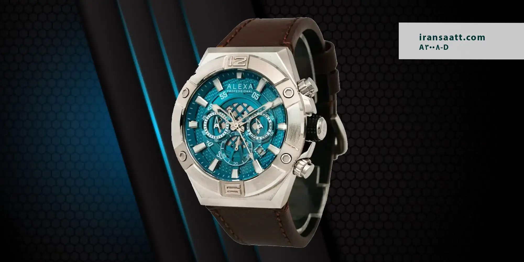 ساعت مردانه الکسا کوارتز مدل A3008-D