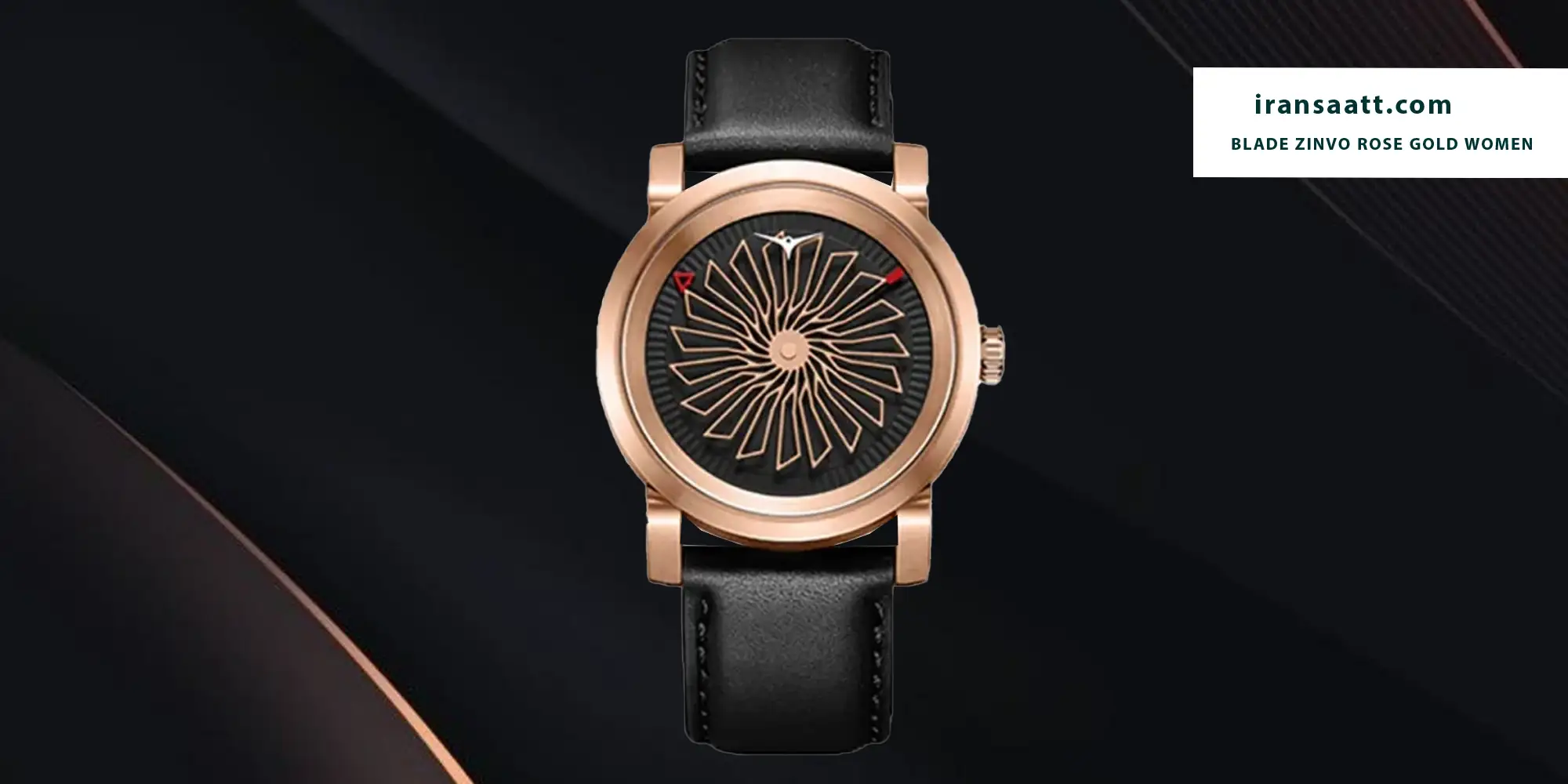 ساعت زنانه آنالوگ زینوو مدل BLADE ZINVO ROSE GOLD WOMEN