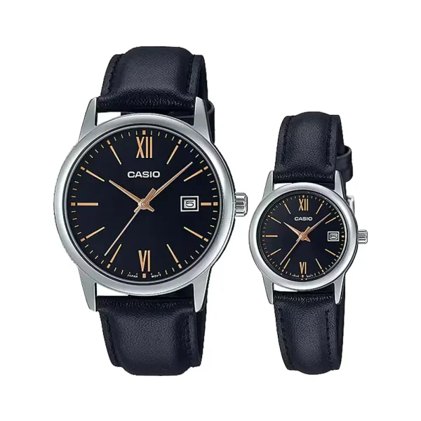 ساعت ست کاسیو کوارتز مدل LTP-V002L-1B3 - MTP-V002L-1B3