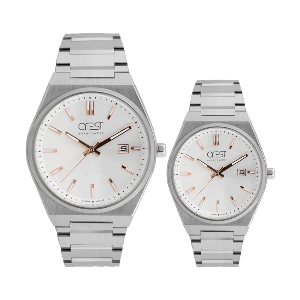 ساعت ست کرست کوارتز مدل Crest 6248-1 - Crest 6247-1