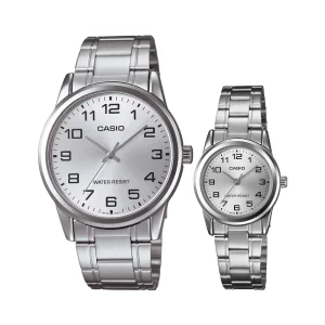 ساعت ست کاسیو کوارتز مدل 	MTP-V001D-7BUDF - LTP-V001D-7BUDF