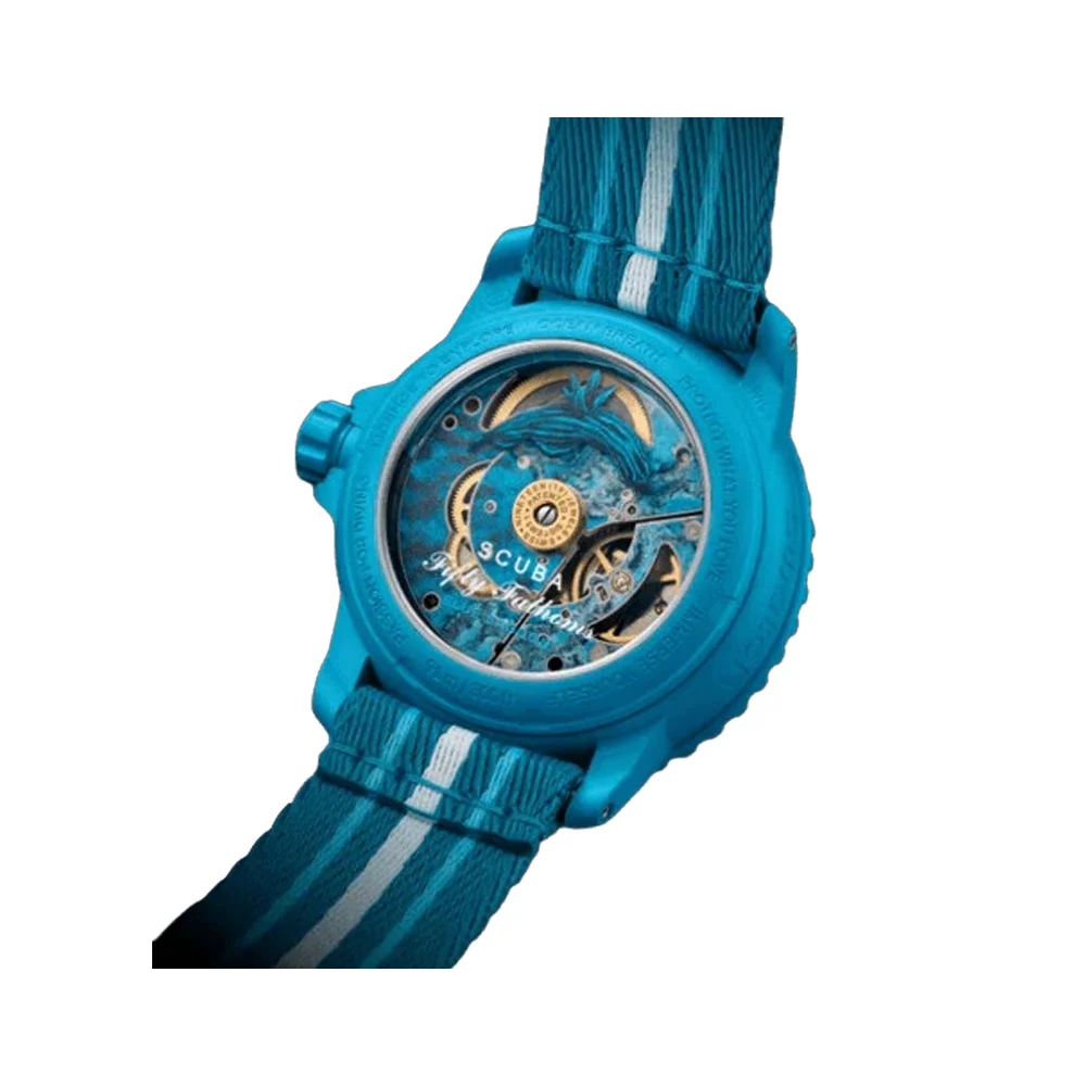 ساعت بلنکپین سواچ تالاب آبی BLUE LAGOON