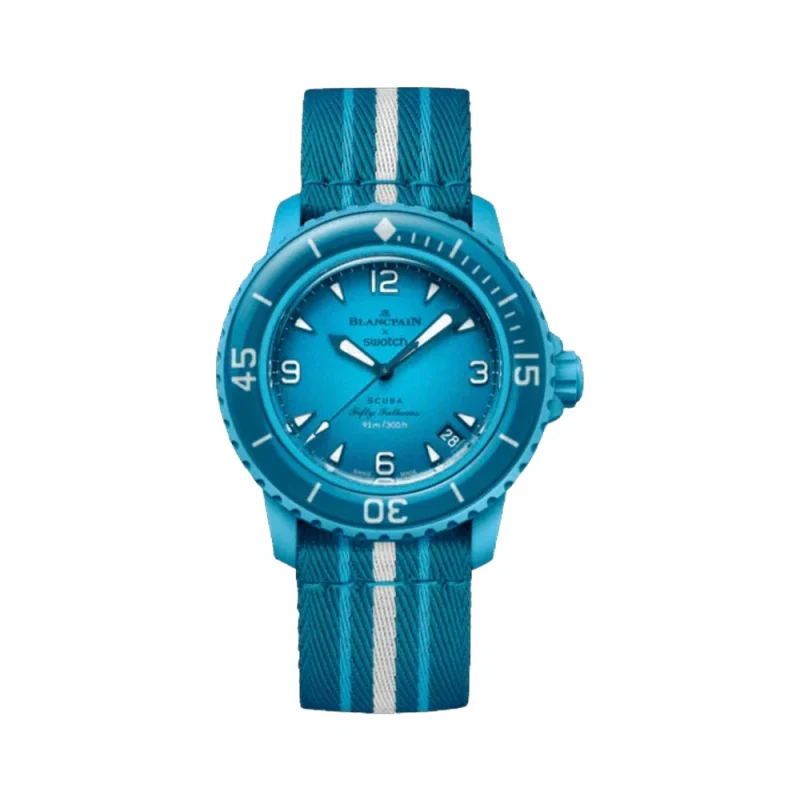 ساعت بلنکپین سواچ تالاب آبی BLUE LAGOON