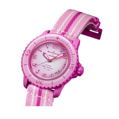 ساعت بلنک‌‌پین سواچ اقیانوس صورتی PINK OCEAN